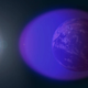 Artist’s depiction of the ionosphere, shown in purple (it’s invisible to the naked eye).